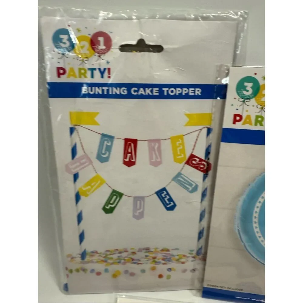 D32    Party Decorations-  It's a Boy 3 piece set 2 balloons and cake topper